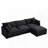 3-Seater Comfy Cloud Couches With Movable Ottoman-366881456