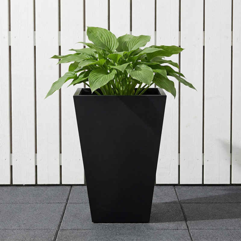Metal Planters for Outdoor Plants, 26" H x 14" W x 14" D