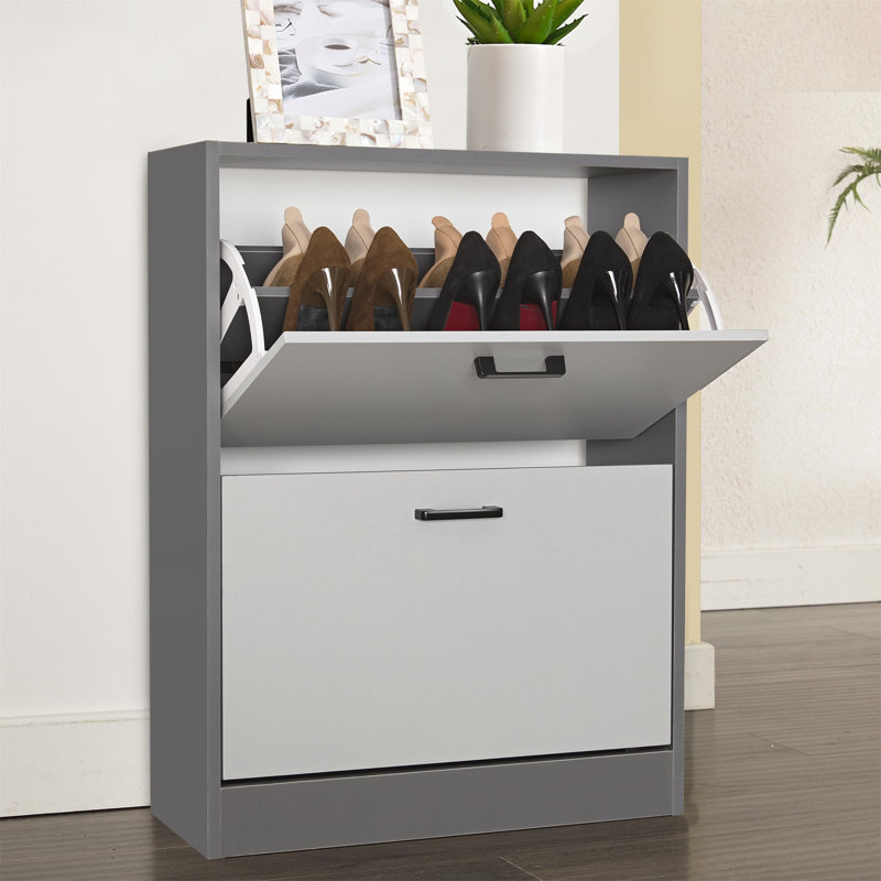 16 Pair Shoe Storage Cabinet