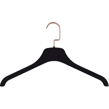 Simplify 25-Pack Velvet Clothing Hanger (Black) in the Hangers