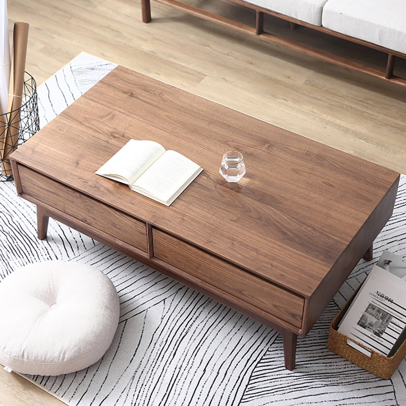 Black walnut solid wood end table