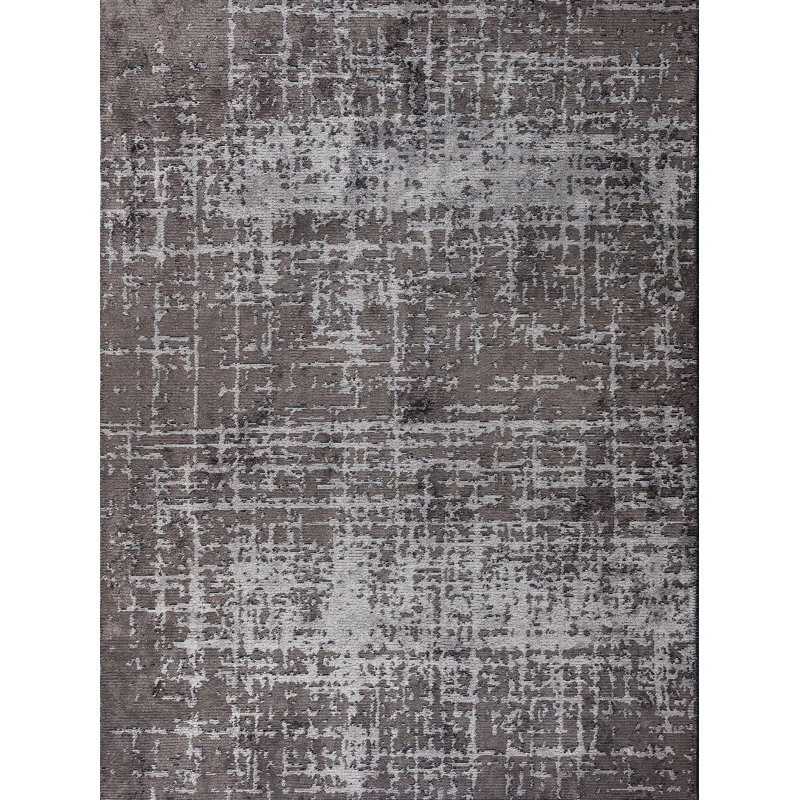 Rapture Gray Abstract Luxury Area Rug, Rectangle 7'10" x 11'2"