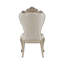 Chaise d'appoint l 22,4 po (ensemble de 2), tissu crème et ivoire doré