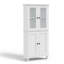 Armoire d'appoint 53,1 '', armoire d'angle avec porte vitrée-1513321821
