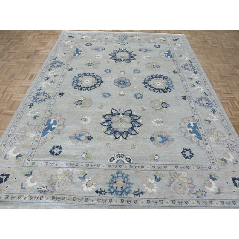Tapis beige unique de 8 pi 8 po x 11 pi 6 po