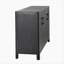 Armoire 4 portes de style campagnard avec finition naturelle Mirod, une touche rustique pour les entrées ou les petits espaces