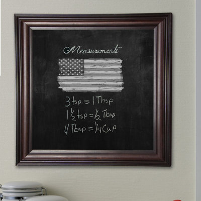 Tableau noir fixé au mur