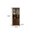 Armoire de rangement de salle de bain moderne en aluminium nid d'abeille de style Mid-Century 35,43 po, finition brun chaud-59193616