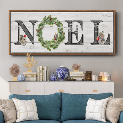 Farmhouse Noel - toile encadrée