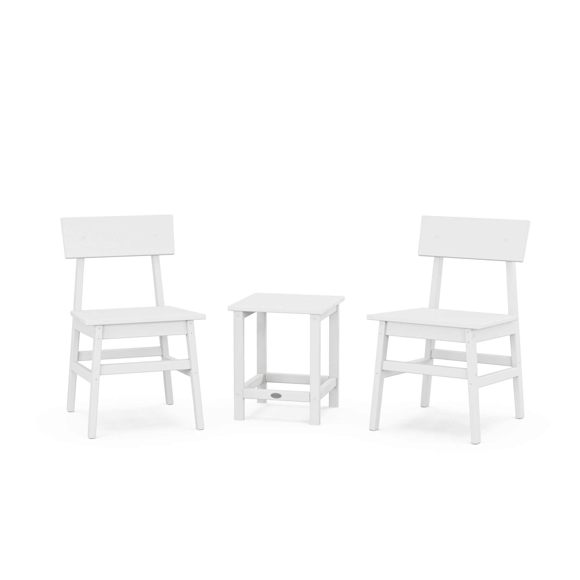 POLYWOOD x AllModern Chair 3-Piece Seating Set, White