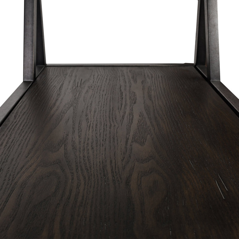 Collingdale Glass Shelf End Table with Storage