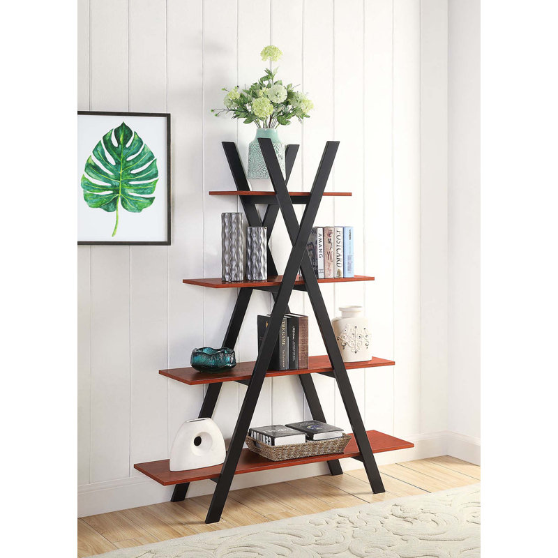 Darek Ladder Bookcase, Cherry