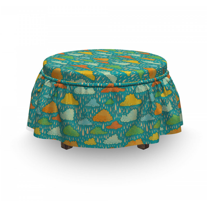 Box Cushion Ottoman Slipcover