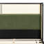 Structure de lit grand avec tête de lit verte, lit en bois massif noir et vert, aucun sommier requis, mobilier de chambre moderne-764909427