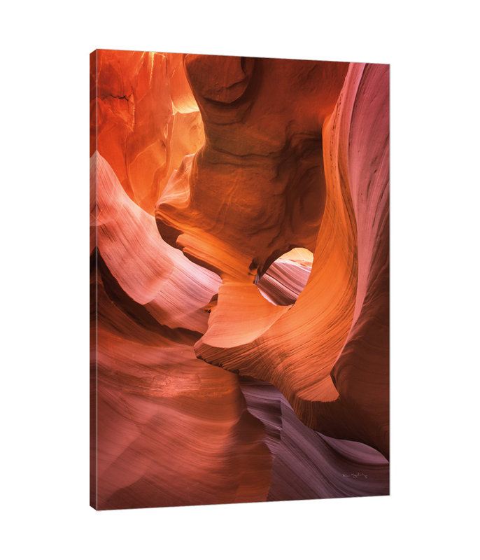 «Lower Antelope Canyon IX», toile tendue par Alan Majchrowicz, H 15 po x l 10 po x P 1,5 po