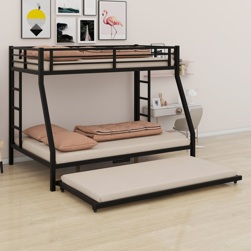 Metal Bunk Bed With Trundle