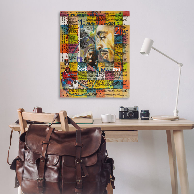 «Tupac Musician Collage» par Sabin, H 48 po x l 36 po