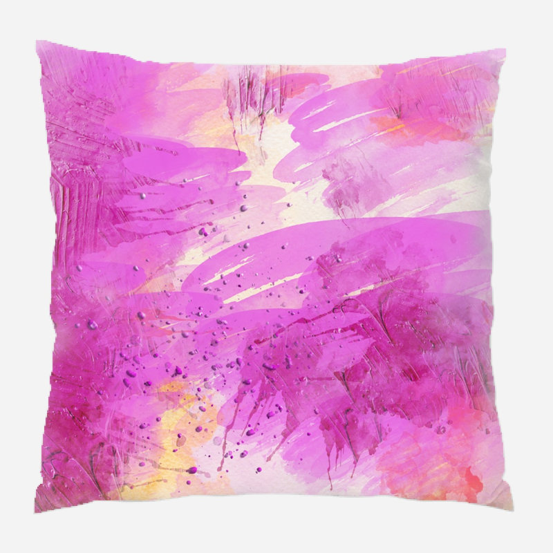 Coussin décoratif Edwa, Microsuède, Intérieur