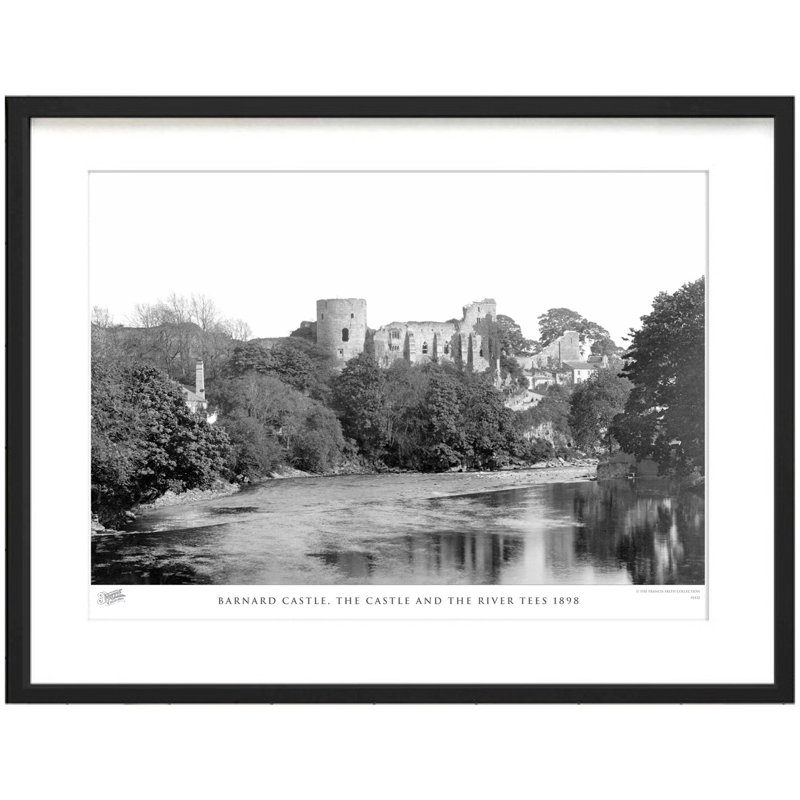 Barnard Castle, The Castle And The River Tees 1898 by Francis Frith - Single Picture Frame Print, 60cm H x 80cm W x 2.3cm D