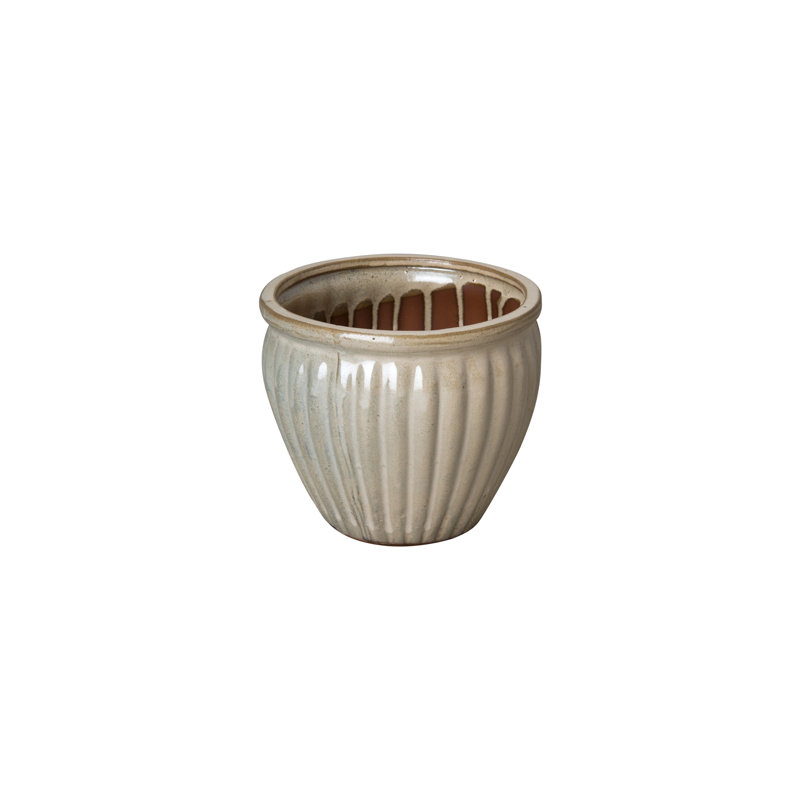 Pot de fleurs Som, Blanc, H 7 po x l 8 po x P 8 po