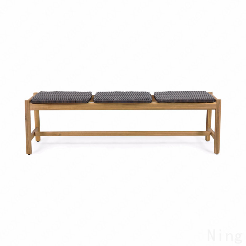 Banc 3 places, Brun