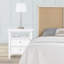 Table de chevet 2 tiroirs Weston White