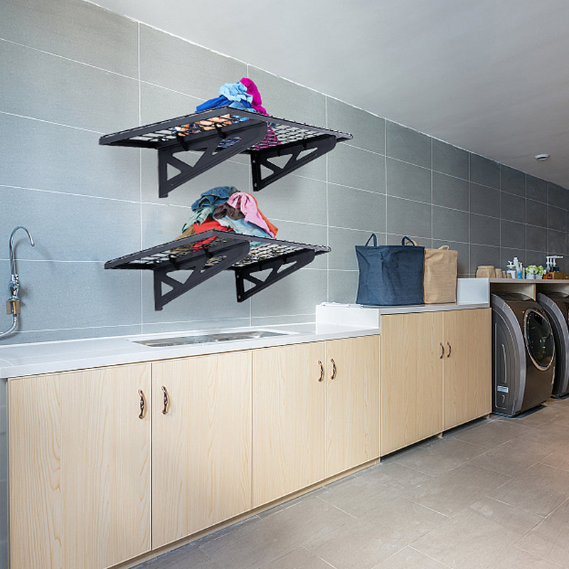 2 Piece Metal Floating Shelf, 8.4" H x 36" W x 24" D