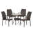 Donahoe 4 - Person Wicker Patio Dining Set with Round Table