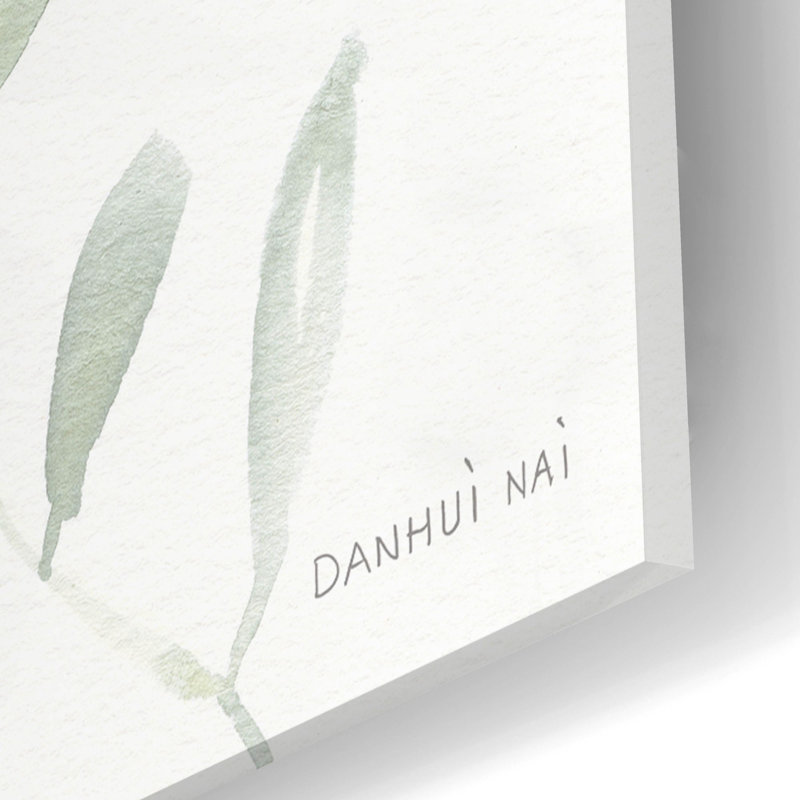 Art mural en verre «Greenery 3 Loved» par Danhui Nai, H 24 po x l 16 po x P 0,2 po