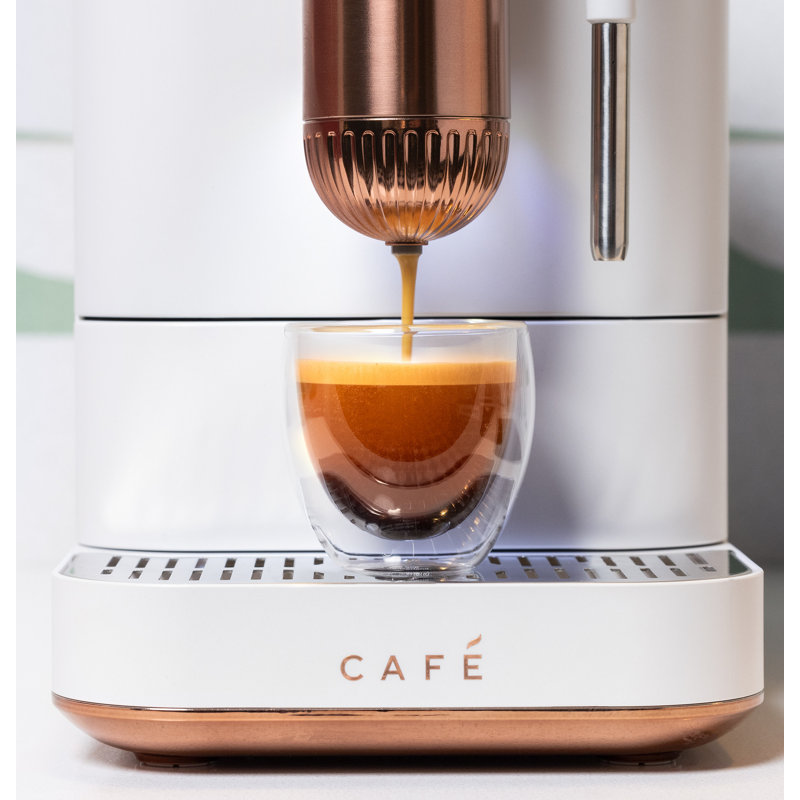 Café AFFETTO Automatic Espresso Machine + Frother, Matte White