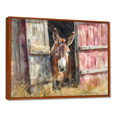 «Donkey Portrait of the Gentle Traveller I - Donkey Large», art mural
