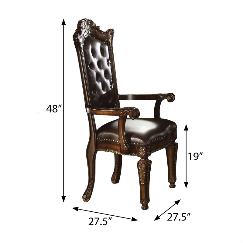 Ensemble de 2 fauteuils capitonnés à dossier