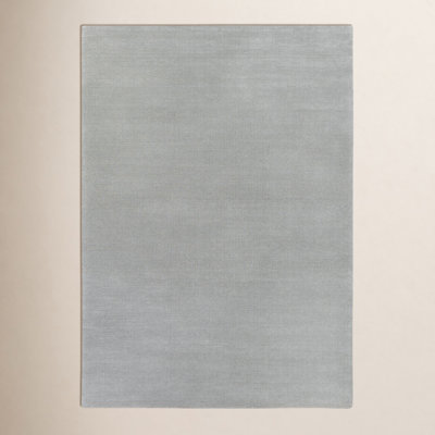 Crowe Gray Hand-Loomed Wool Rug