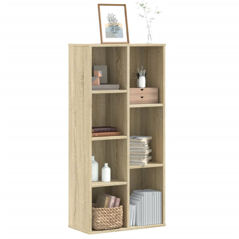 Savara 105cm H x 50cm W Bookcase, Sonoma Oak