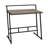 Ashwood Jamestown Small Office Desk Ashwood Rustic Wood Grain and Black Metal