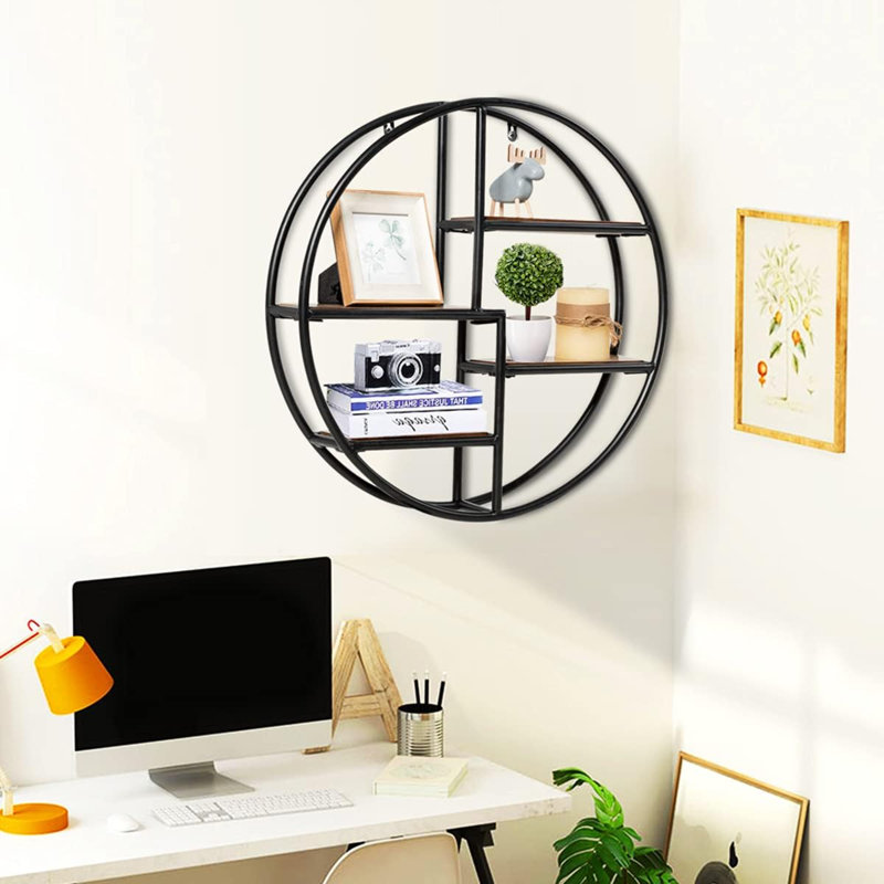 Aholah 4 Piece Circle Bracket Shelf
