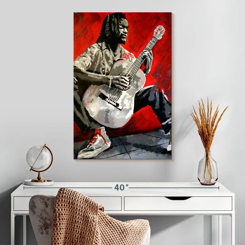 Abarca Jazz Player, 30" H x 20" W
