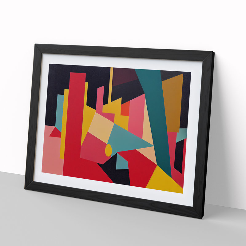 Abstract Shapes Vol.6 - Framed Print, Black, 46cm H x 64cm W x 2cm D