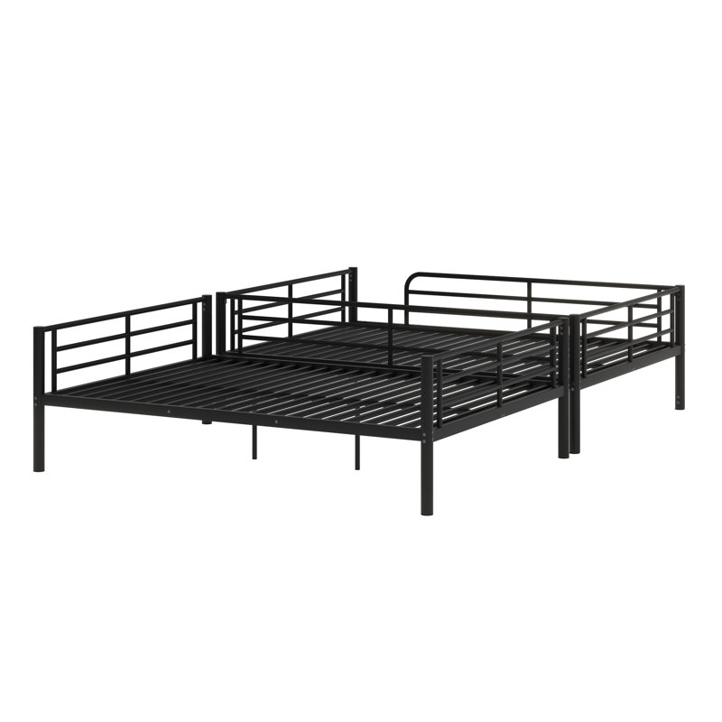 Metal Bunk Bed, Black