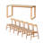 Long table work table Solid wood large board table-99018395