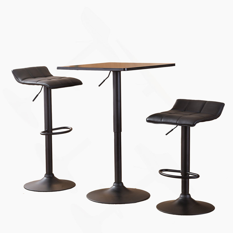 Ensembles de table de salle à manger trois pièces avec table fixe, parfaits pour les réunions de famille et pour créer une atmosphère de salle à manger confortable