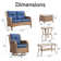 Carolina 7-Piece Square Outdoor Conversation Set With Loveseat And Side Table