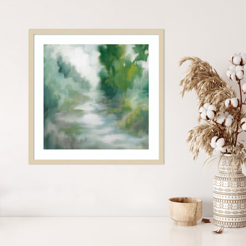 «Tranquil Places» par Jacqueline Ellens, reproduction d'art encadrée sur bois, H 25 po x l 25 po