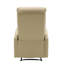 Fauteuil inclinable contemporain en similicuir beige Dormi par Lumisource