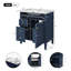 Meuble-lavabo de 30 po avec lavabo supérieur, meuble-lavabo moderne avec 2 tiroirs et tiroir escamotable, meuble-lavabo simple-1798710741
