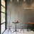 Jivka Pine Round Solid Wood Top Metal Base Dining Table