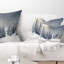Coussin décoratif paysage d'hiver