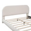 Lit plateforme en tissu d'ameublement Teddy-475627903