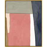 Warm Pink And Indigo Print by Julia Balfour