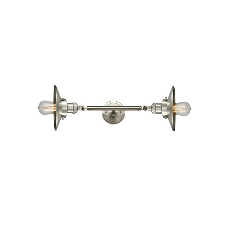 Éclairage pour salle de bain à intensité variable 2 lumières Gault, Ampoule DEL 6 watts Vinage, Nickel satiné brossé